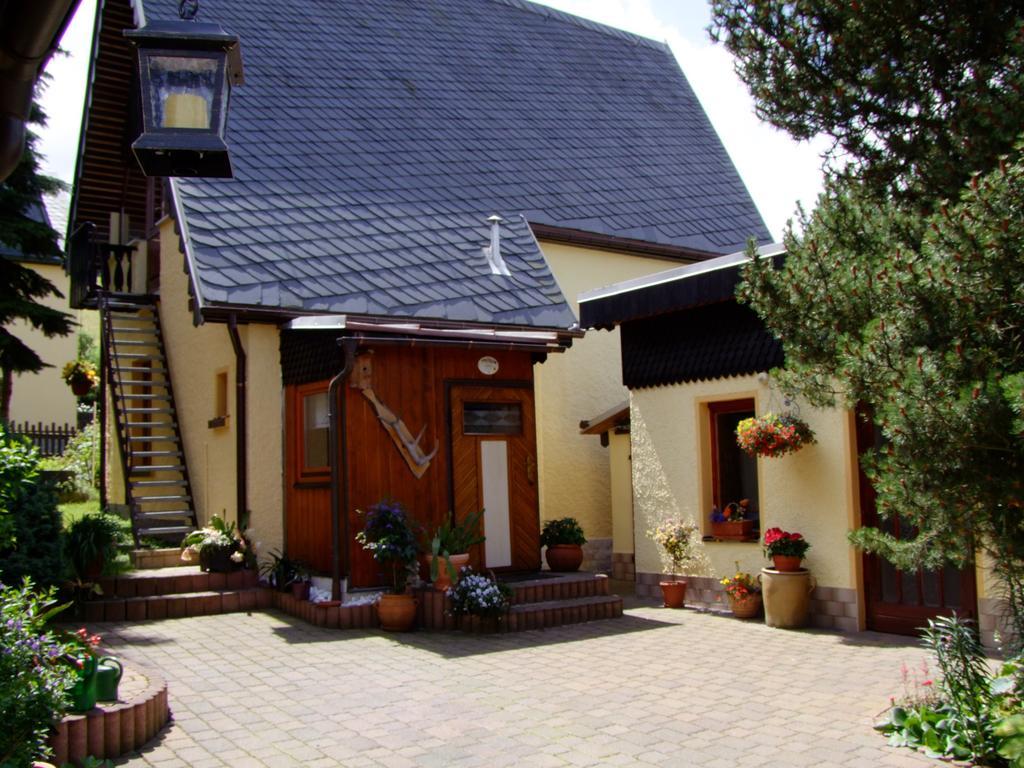 Ferienhaus Erzgebirge "An Der Trebe" Mit Kamin Und Sauna Нойхаузен Стая снимка